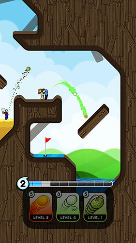 Golf blitz in Russian