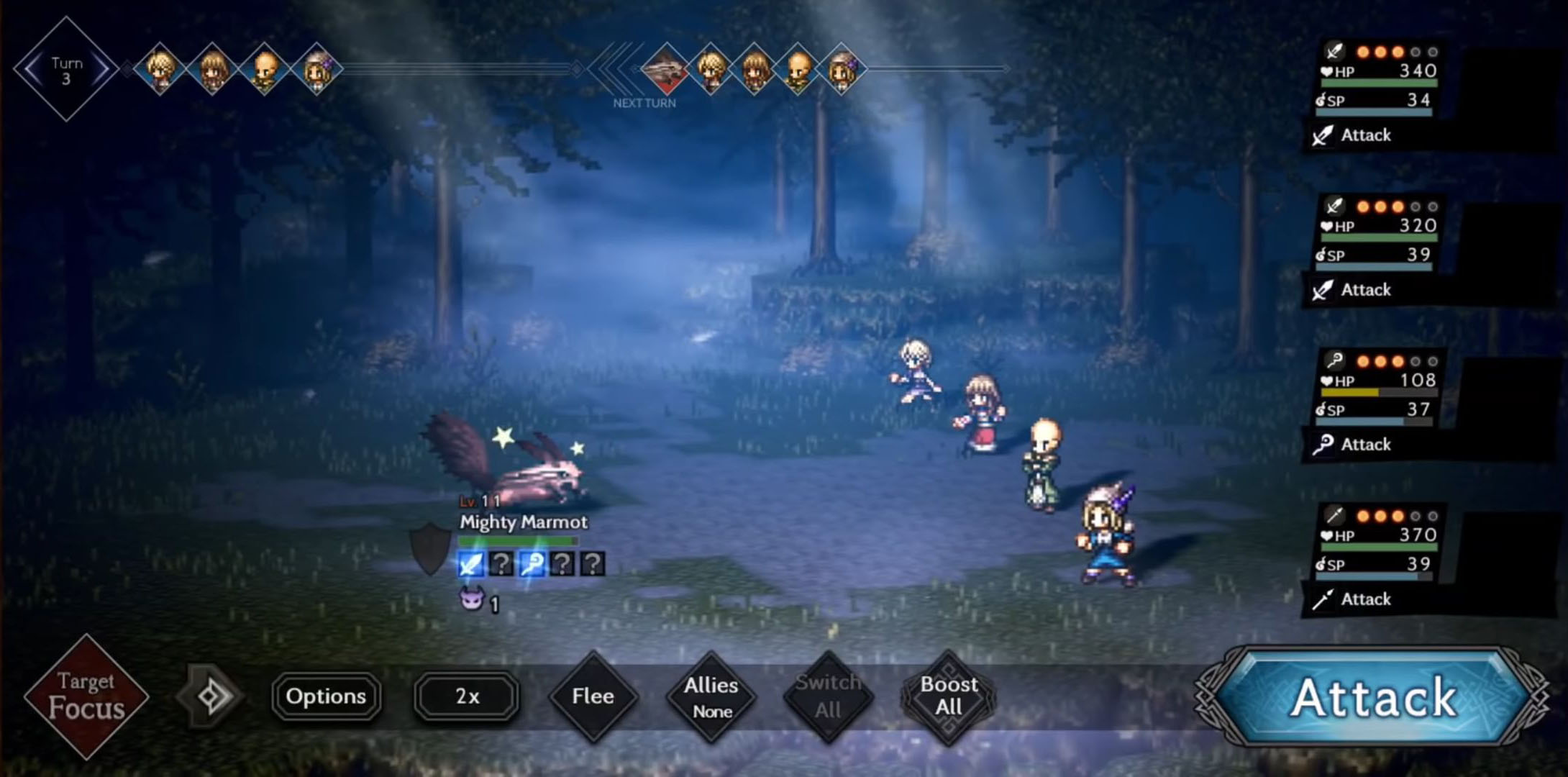 OCTOPATH TRAVELER: CotC スクリーンショット1