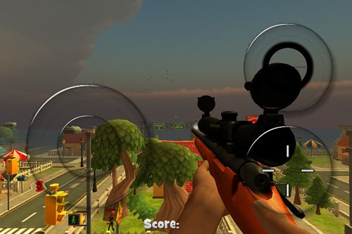 Action games Zombie town: Sniper shooting