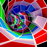 Space speed 3D icon