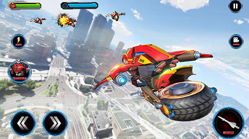 Flying robot bike: Futuristic robot war Download APK for Android (Free ...
