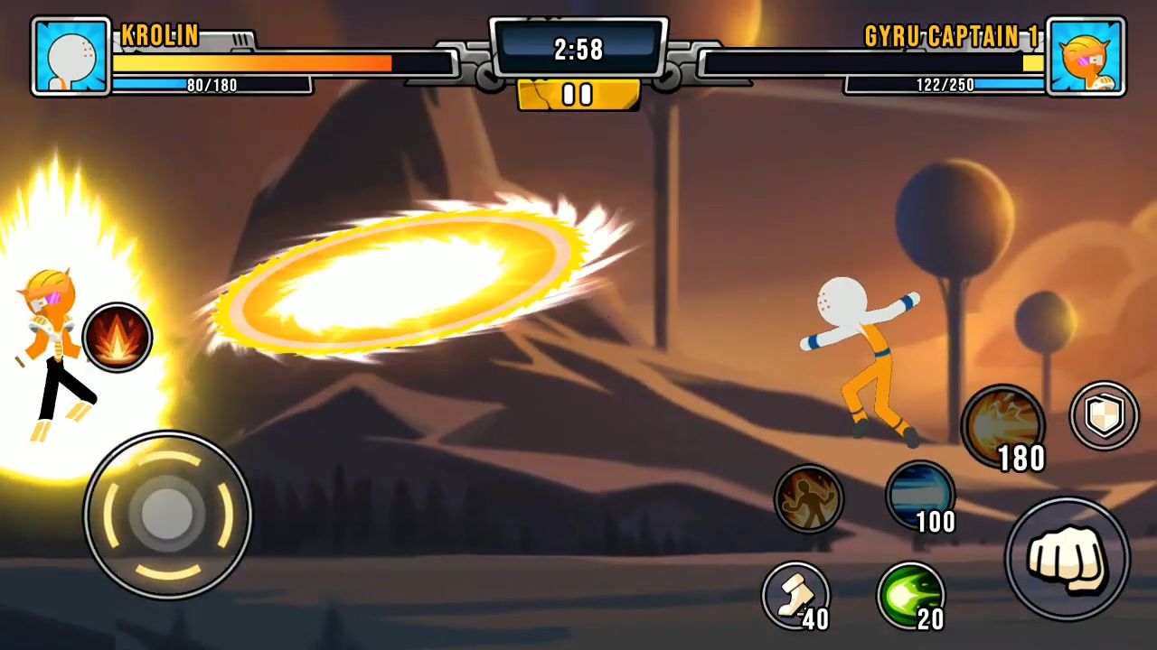 Super Stickman Dragon Warriors скриншот 1