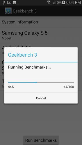 Application Android Geekbench 4