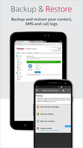 Security McAfee: Mobile security in English