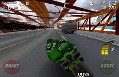 Raça na motocicletas. Poder completo para iPhone grátis