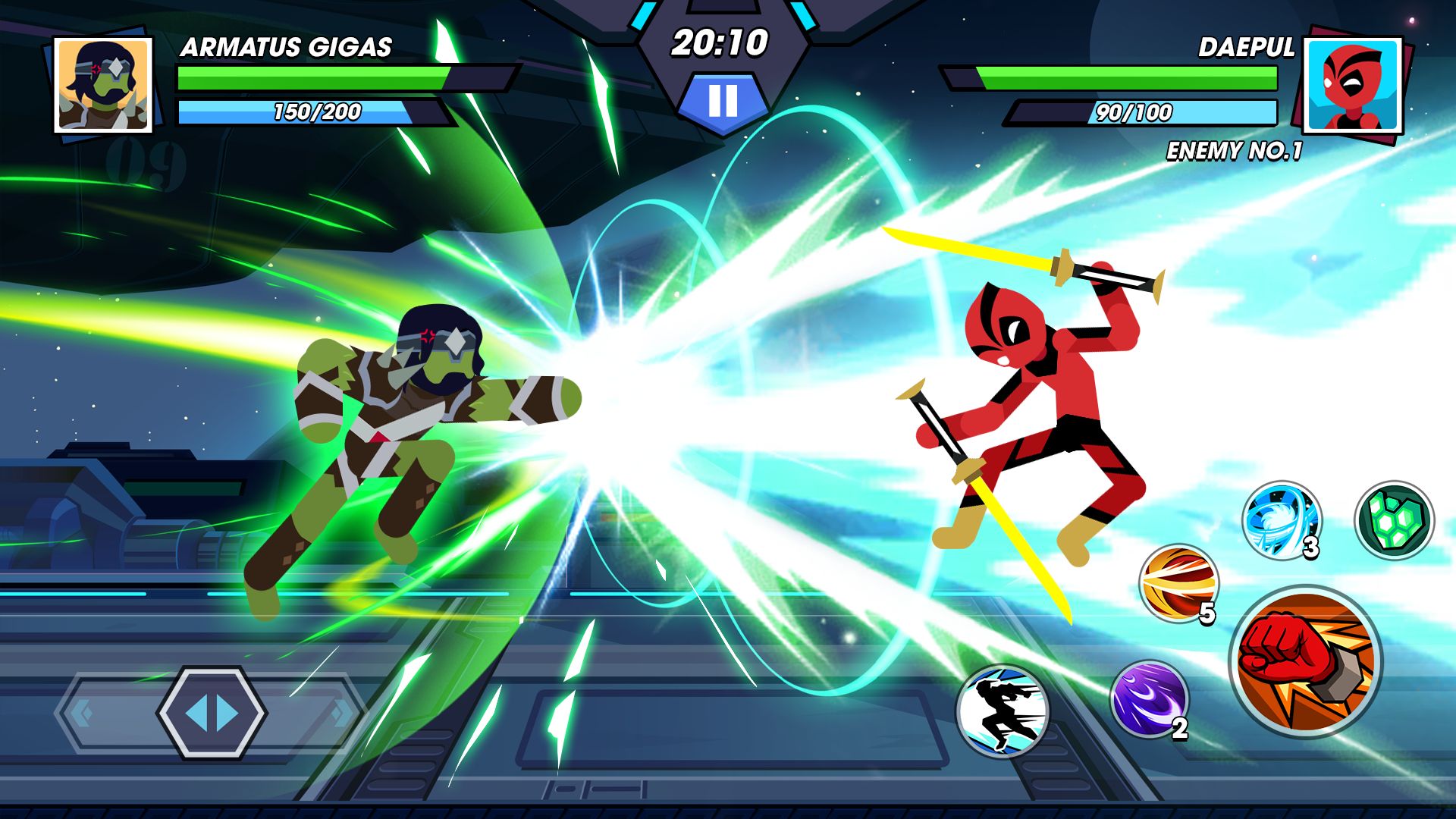 Stickman Fighter Infinity - Super Action Heroes screenshot 1