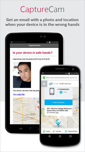 Android app McAfee: Mobile security