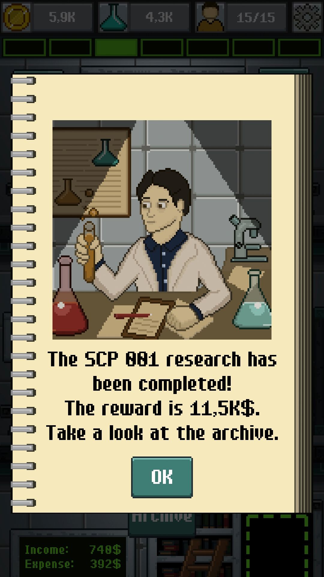 SCP Foundation:Idle Manager スクリーンショット1