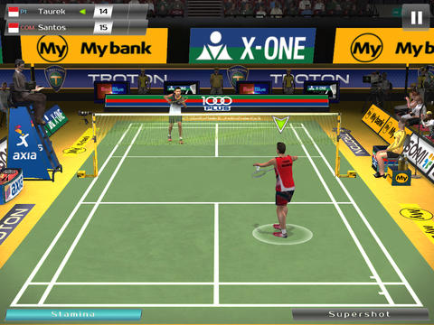 Badminton. Saltar e bater para iPhone grátis