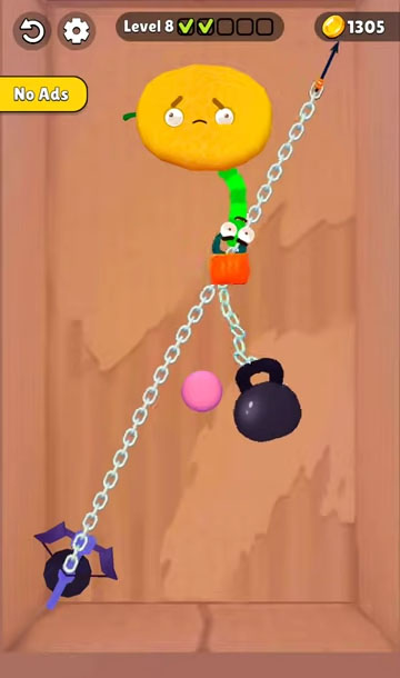 Worm out: Brain teaser & fruit screenshot 1