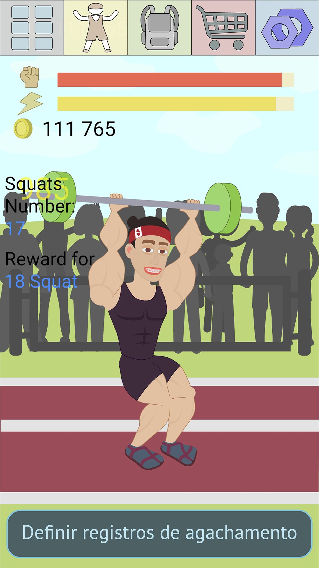 Muscle clicker 2: RPG Gym game captura de tela 1