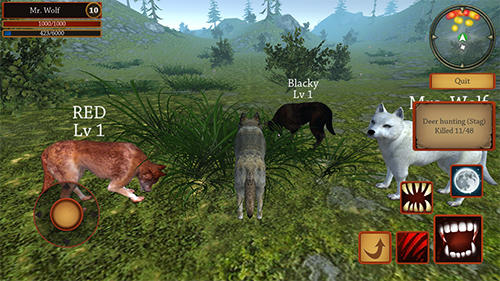 Wolf simulator evolution for Android