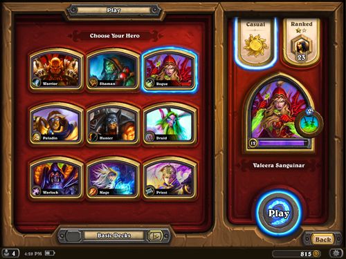 Jogos de tabuleiro Hearthstone: Heróis de Warcraft