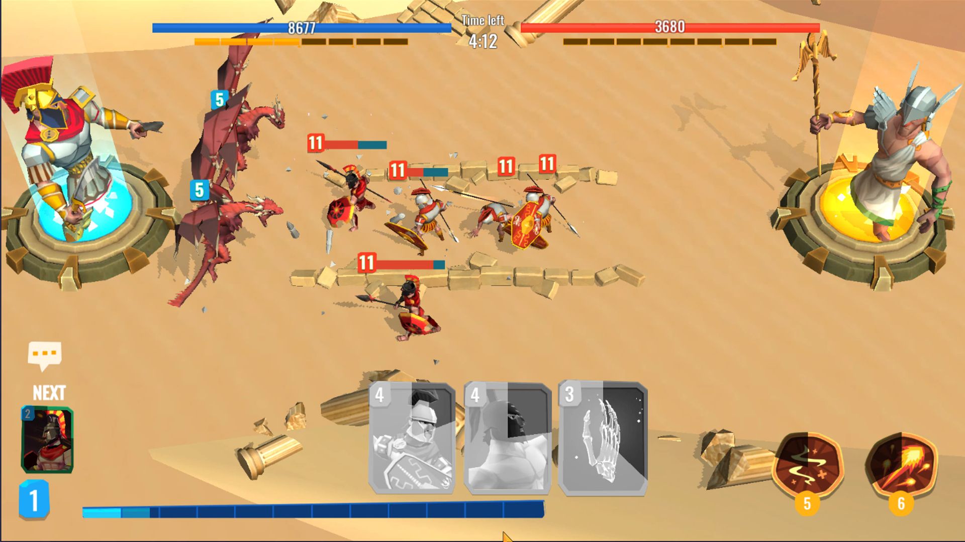 Trojan War 2: Clash Cards Game screenshot 1