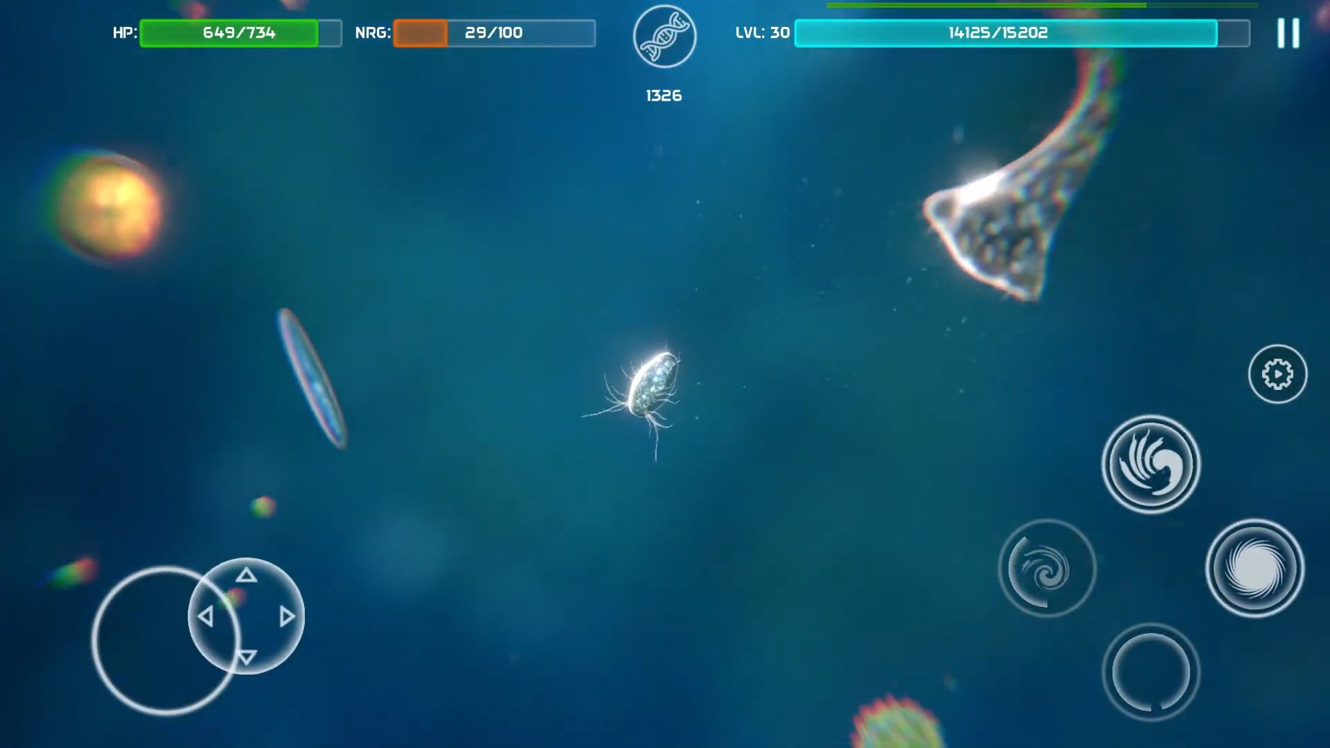 Bionix - Spore & Bacteria Evolution Simulator 3D screenshot 1