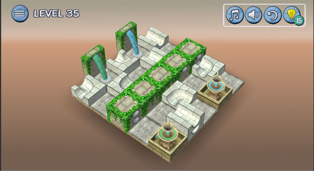 Flow Water Fountain 3D Puzzle скріншот 1