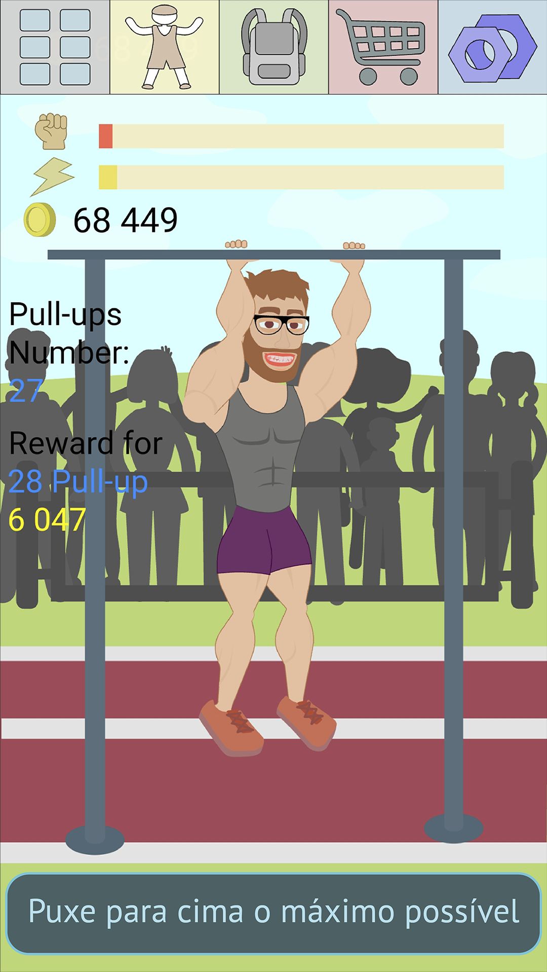 Muscle clicker 2: RPG Gym game captura de tela 1