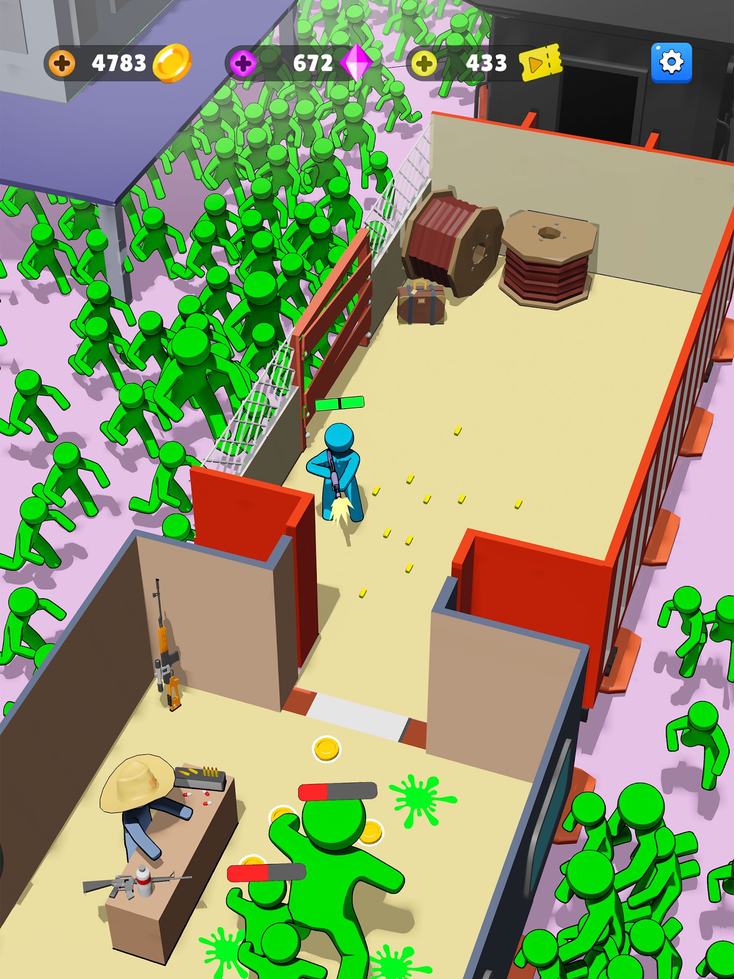 Train Defense: Zombie Game screenshot 1