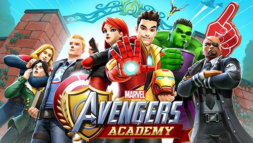 logo MARVEL: Academia de vingadores