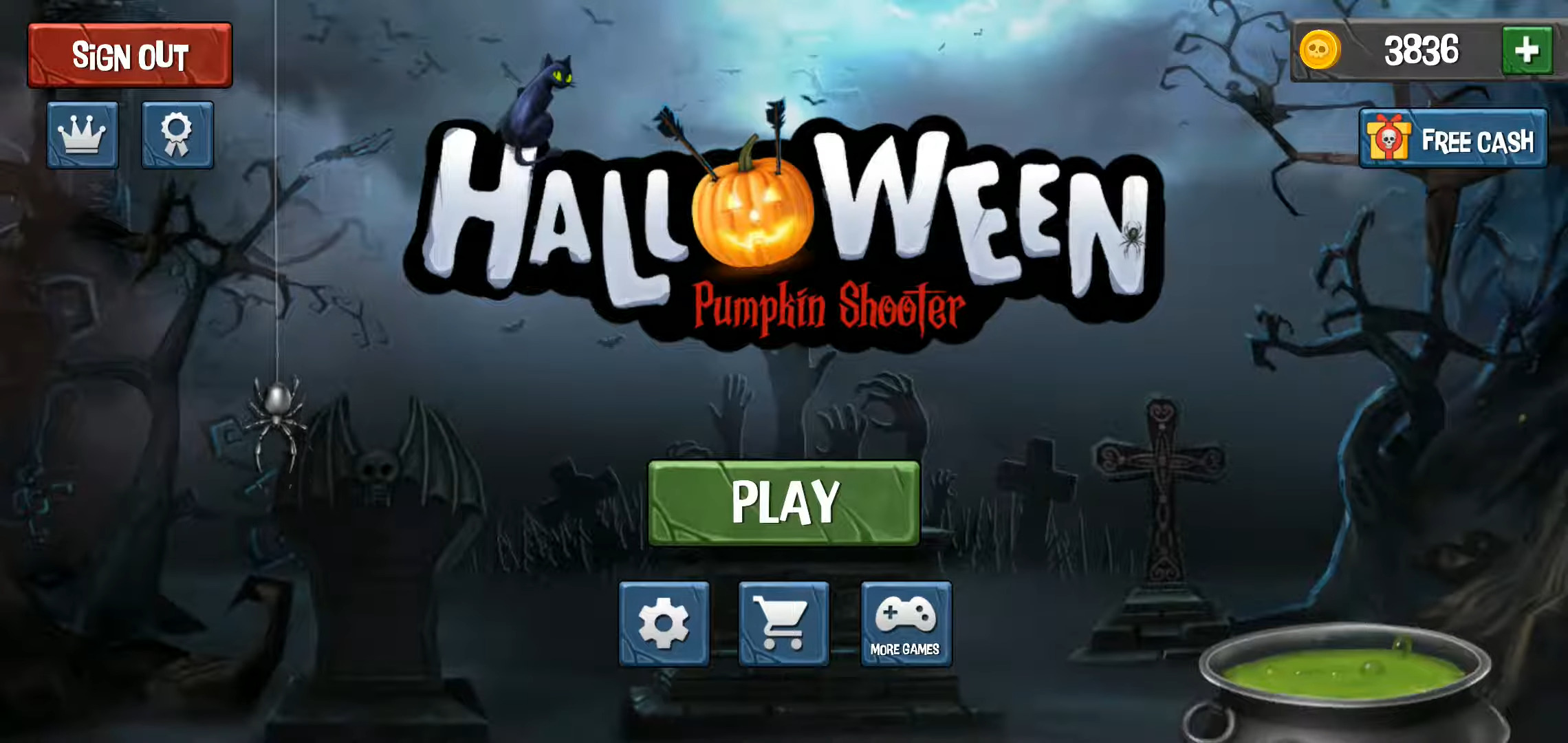 Pumpkin Shooter - Halloween captura de pantalla 1