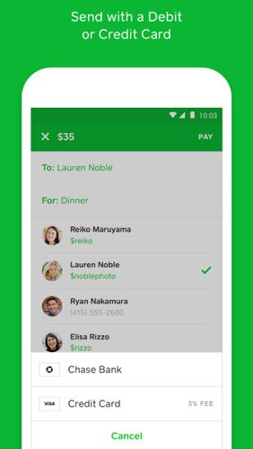 Aplicación de Android Cash app