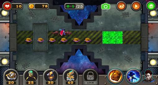Tower defense: Galaxy TD captura de pantalla 1