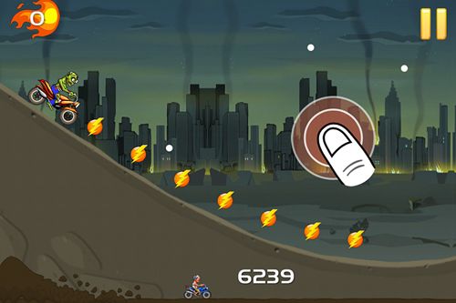 Angry zombies: Bike race