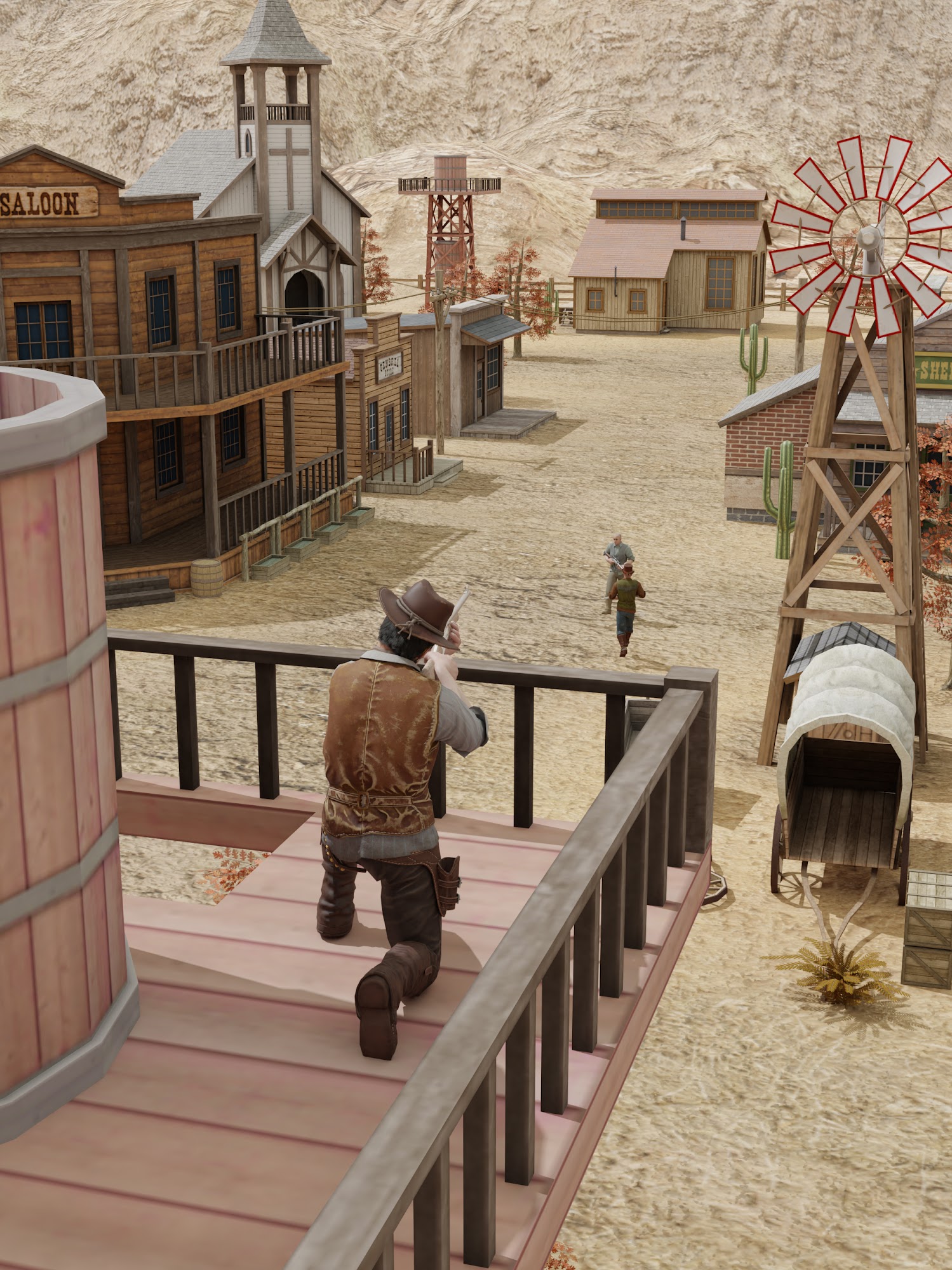 Wild West Sniper: Cowboy War captura de pantalla 1