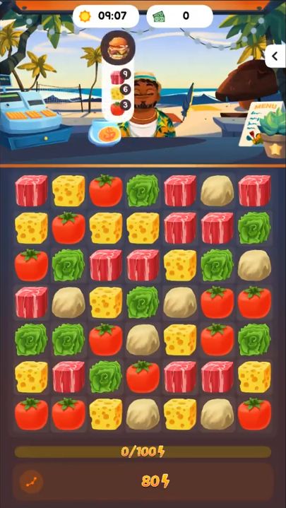 Food Frenzy: Puzzle captura de tela 1