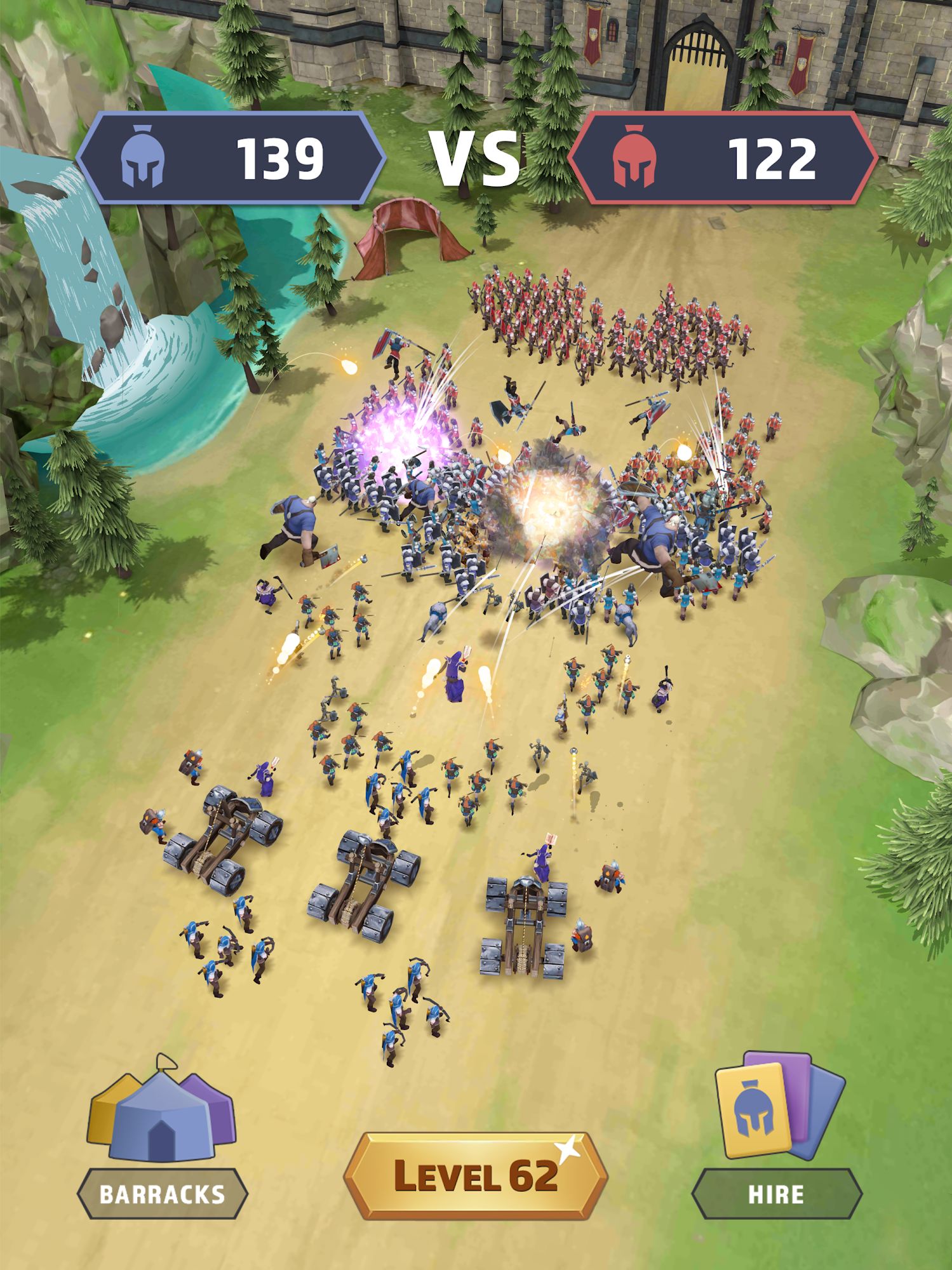 Kingdom Clash - Battle Sim captura de pantalla 1