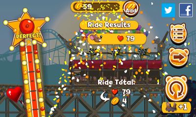 Nutty Fluffies Rollercoaster captura de pantalla 1