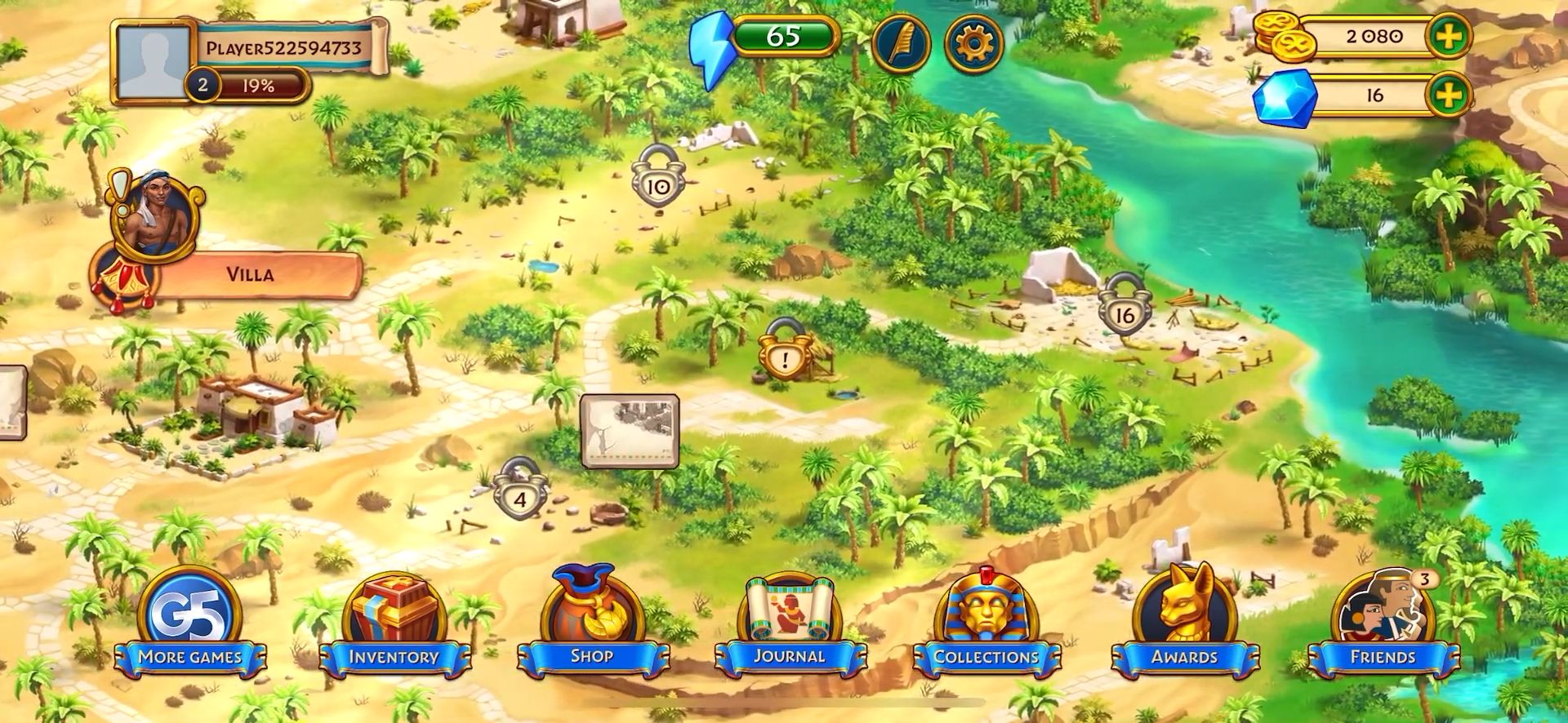 Jewels of Egypt: Match Game screenshot 1