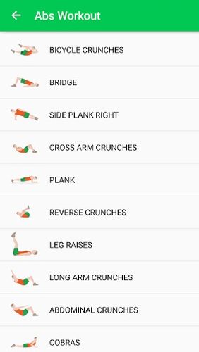 Android app 30 day fitness challenge - Workout at home