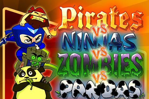 logo Piratas contra ninjas contra zumbis contra pandas