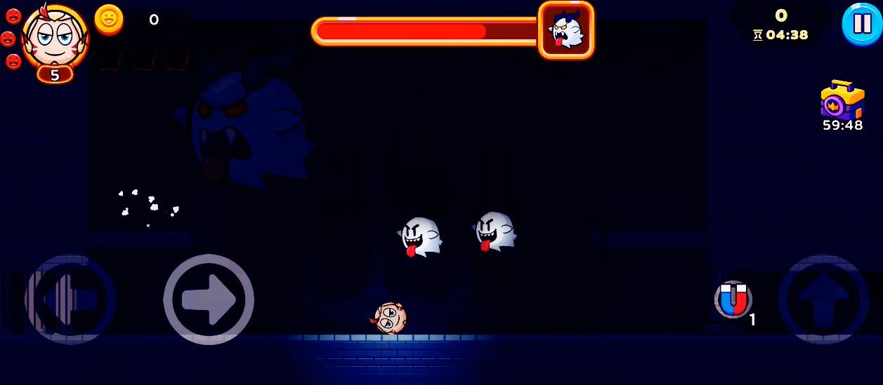 Ball Ghost Red Temple Survivor screenshot 1