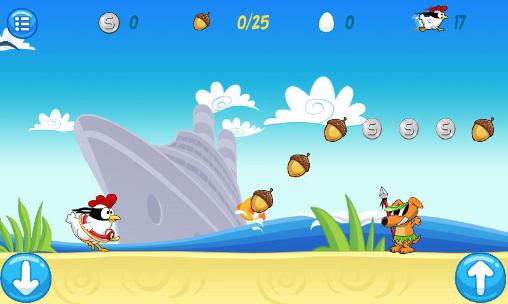 Ninja chicken: Beach screenshot 1
