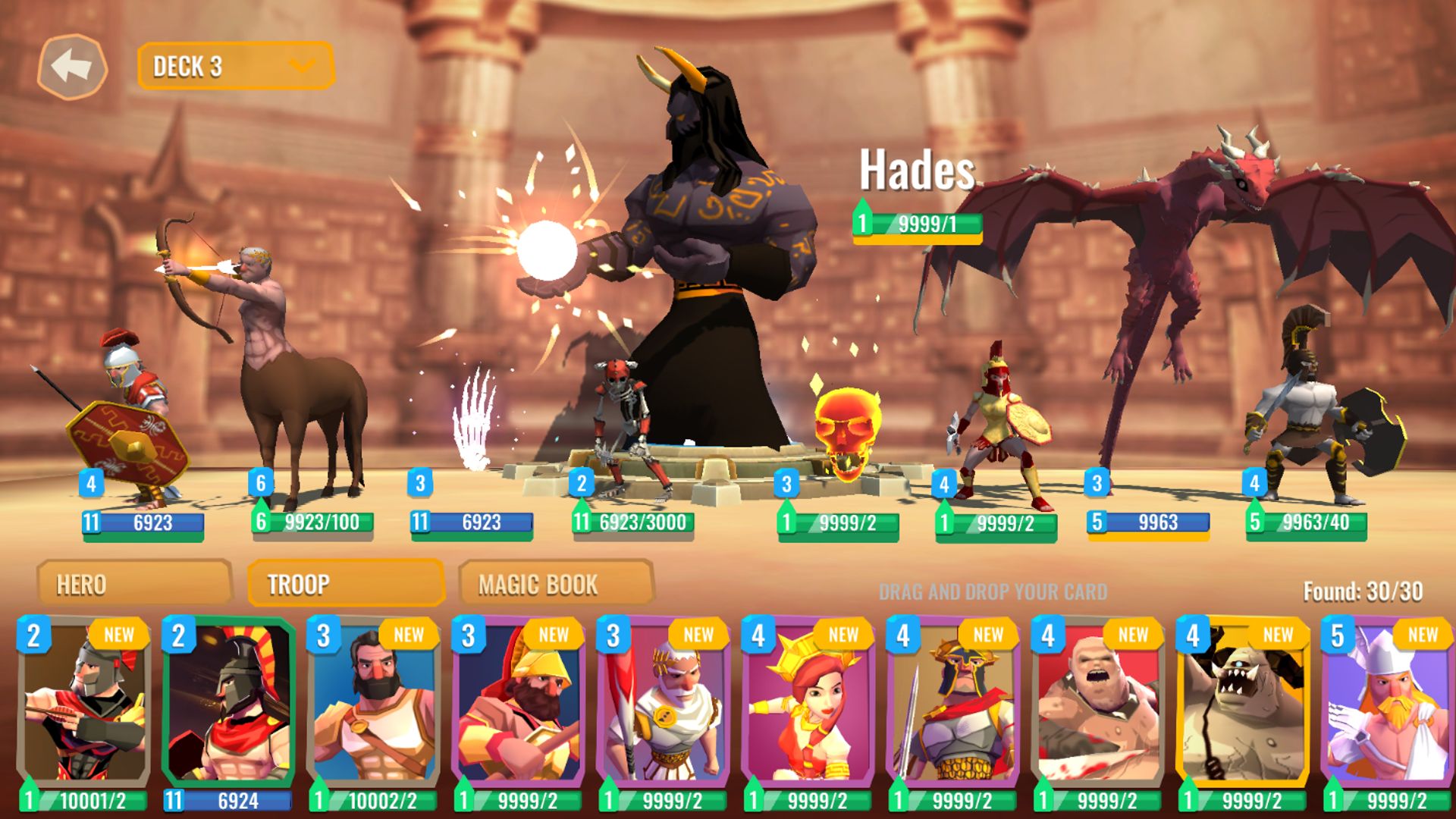 Trojan War 2: Clash Cards Game screenshot 1