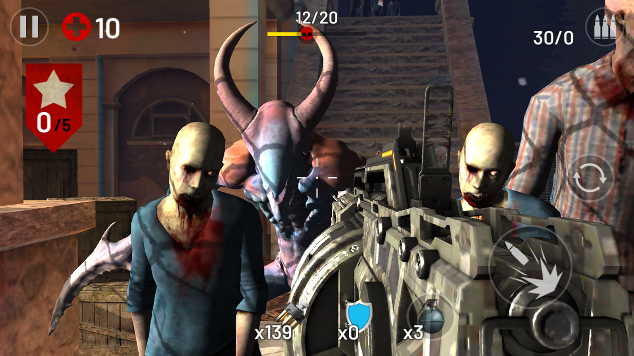 Zombie Hunter Fire captura de pantalla 1