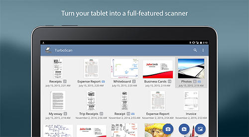 Aplicativo para Android TurboScan: Scanner de documentos