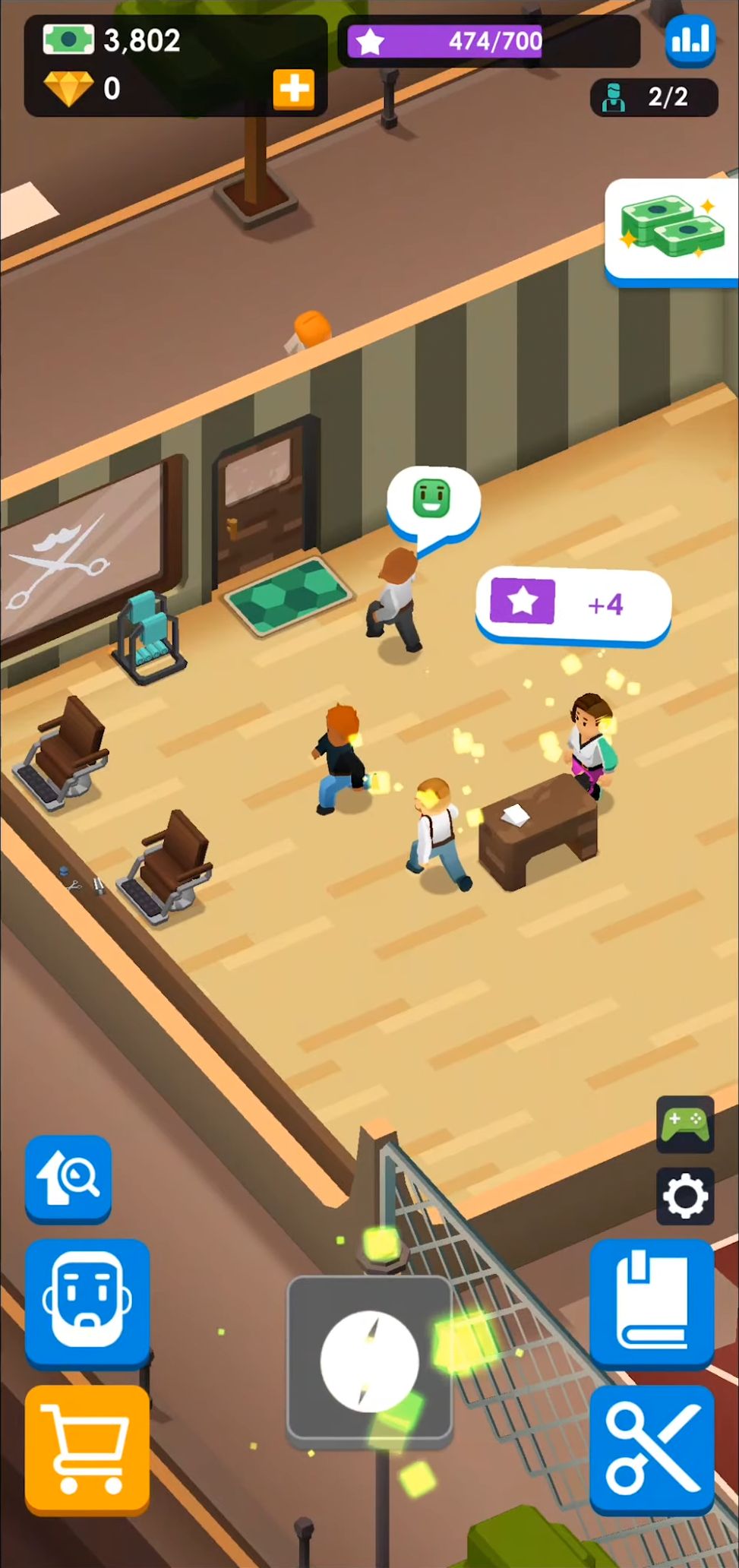 Idle Barber Shop Tycoon - Business Management Game pour Android