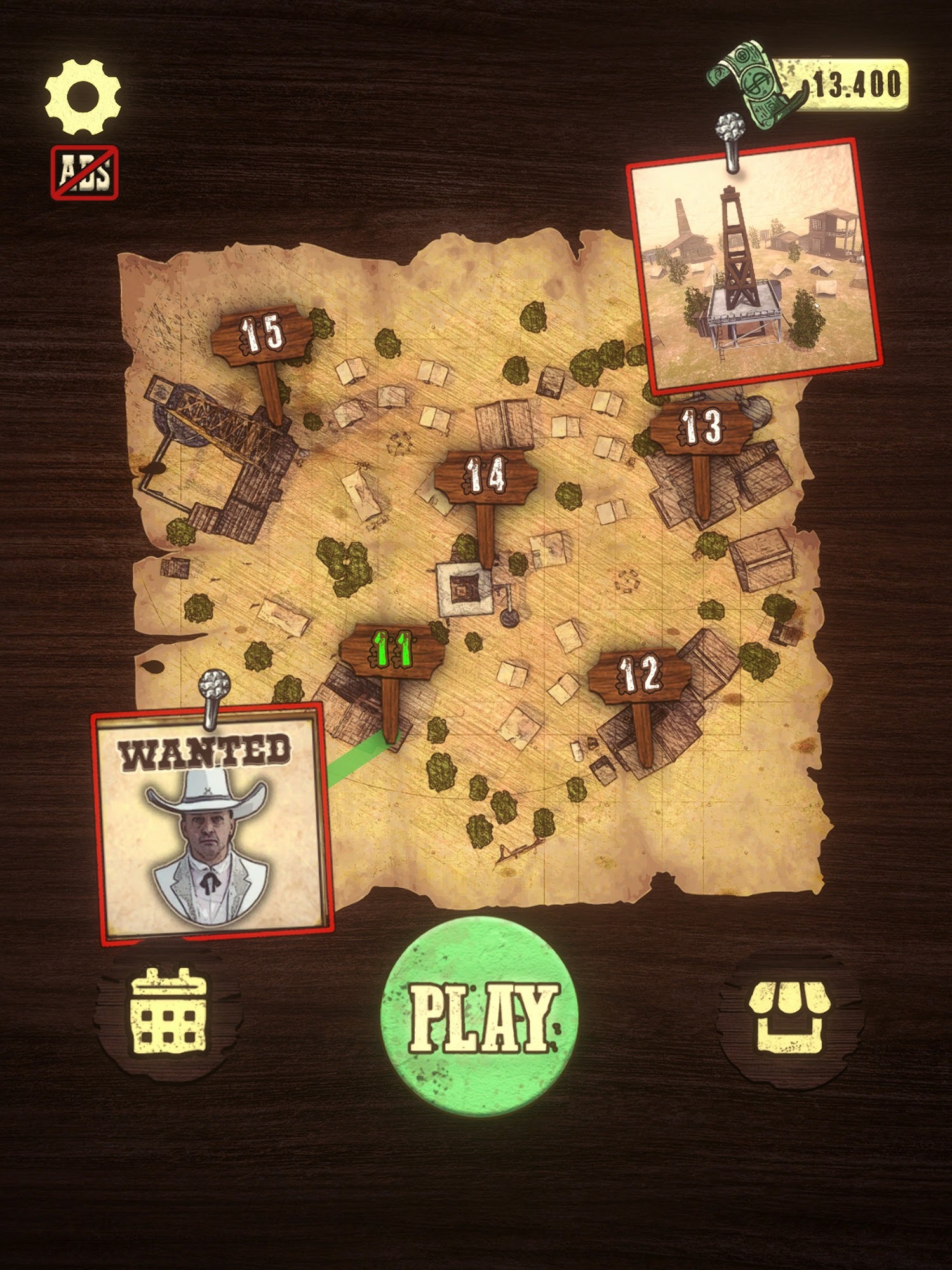 Wild West Sniper: Cowboy War скриншот 1