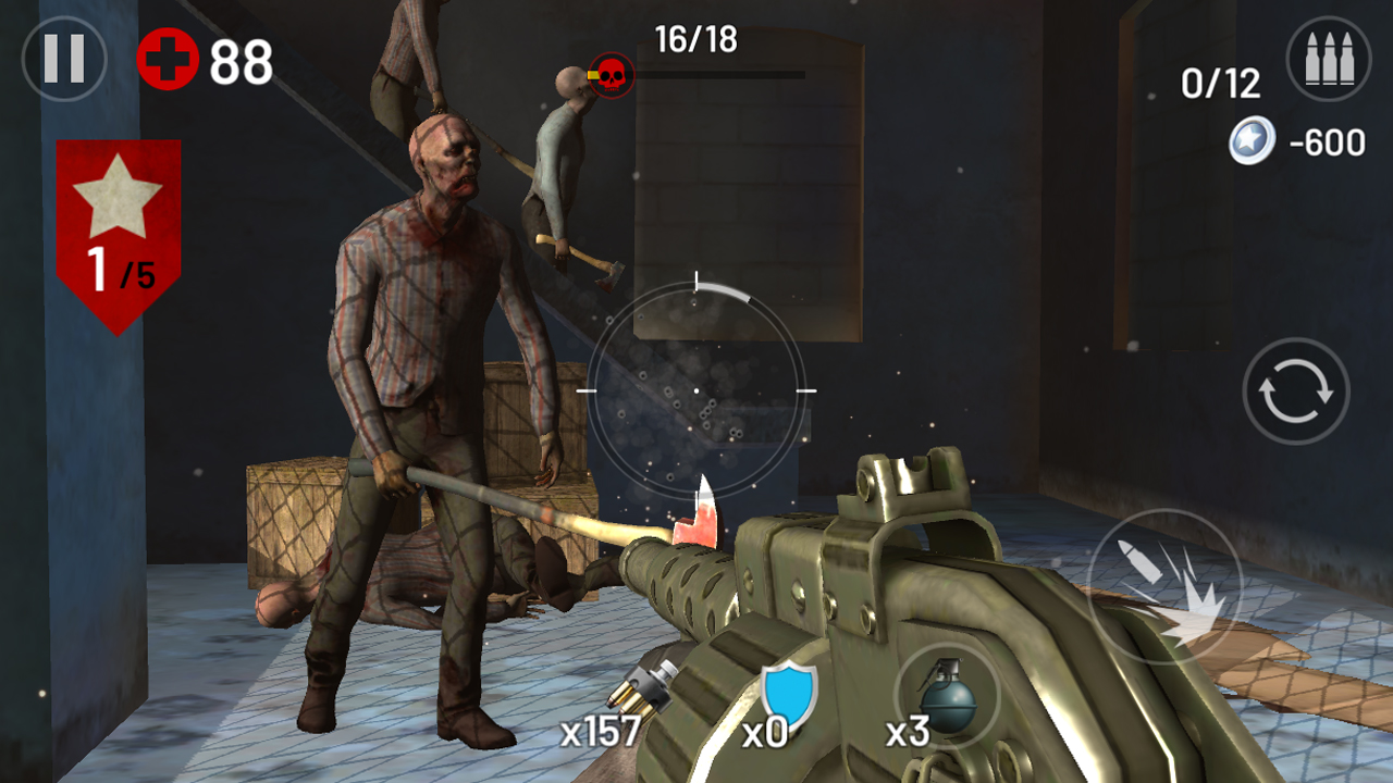 Zombie Hunter Fire captura de pantalla 1
