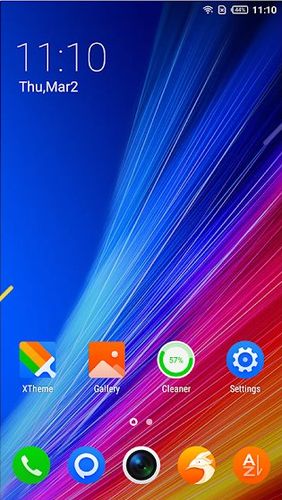 Completely clean version XOS - Launcher, theme, wallpaper without mods