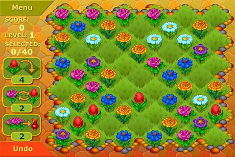 Flower garden: Logical game for iPhone for free