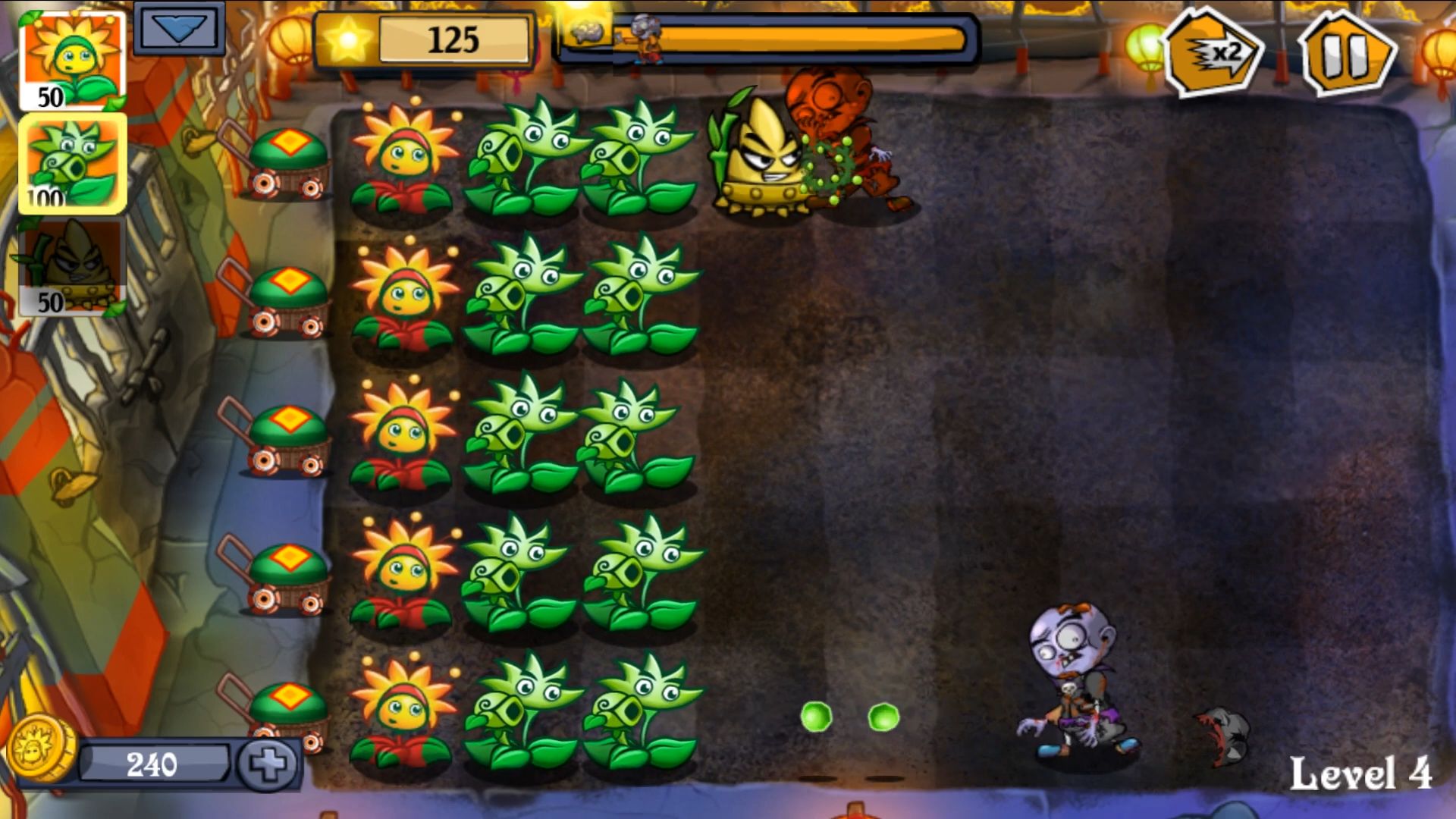 Flower Zombie War screenshot 1