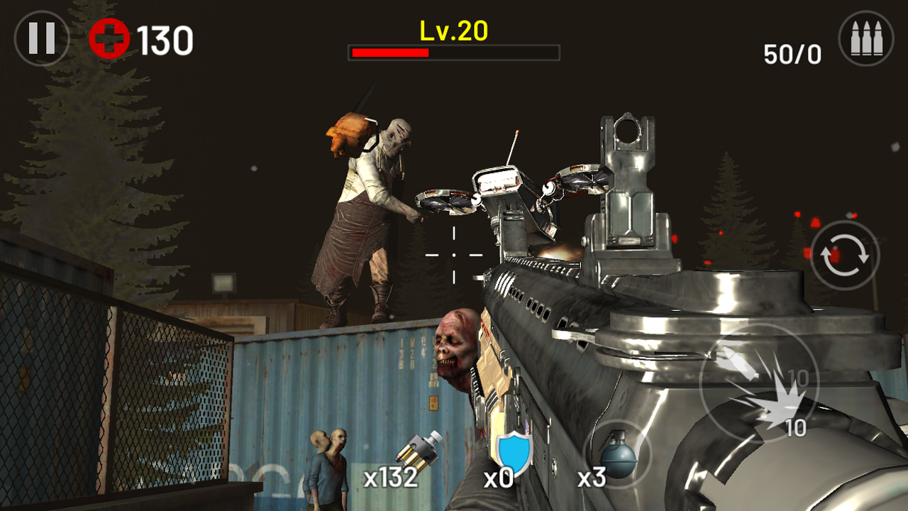 Zombie Hunter Fire captura de pantalla 1