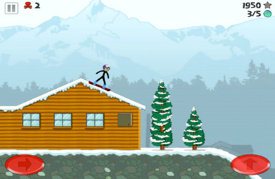 Stickman Snowboarder