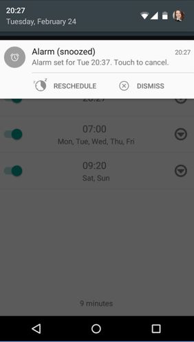 Aplicativo para Android Despertador simples