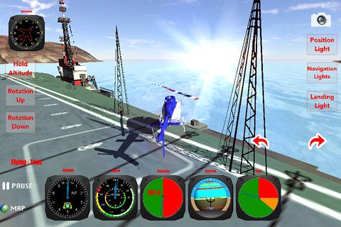 Helicopter: Flight simulator 3D for iPhone for free