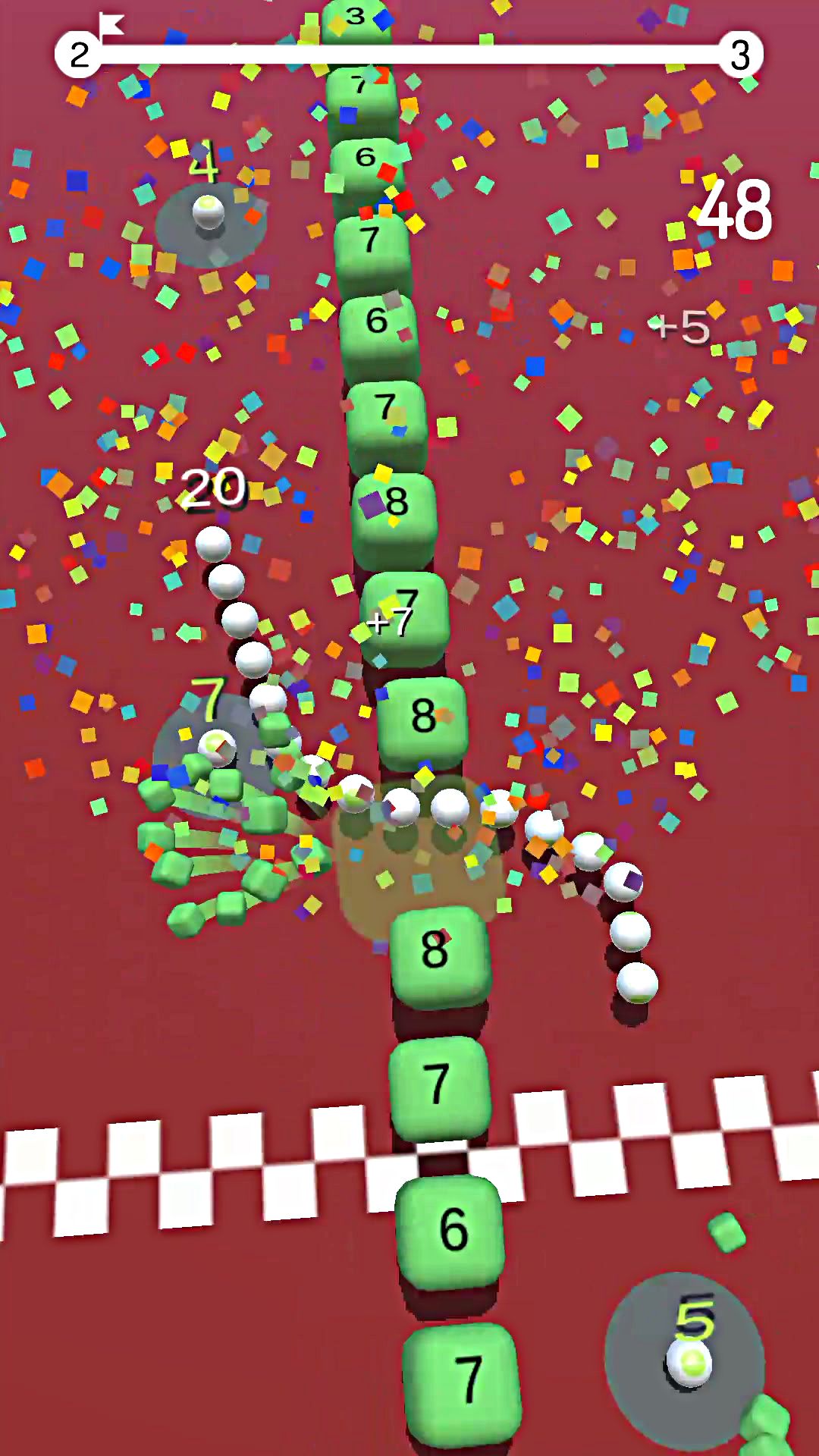 Snake Balls vs Blocks 3D screenshot 1